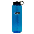 Nalgene Sustain Tritan BPA-Free Water Bottle Made with Material Derived from 50% Plastic Waste (using ISCC certified mass balance), 48 OZ, Wide Mouth, Blue WPHC