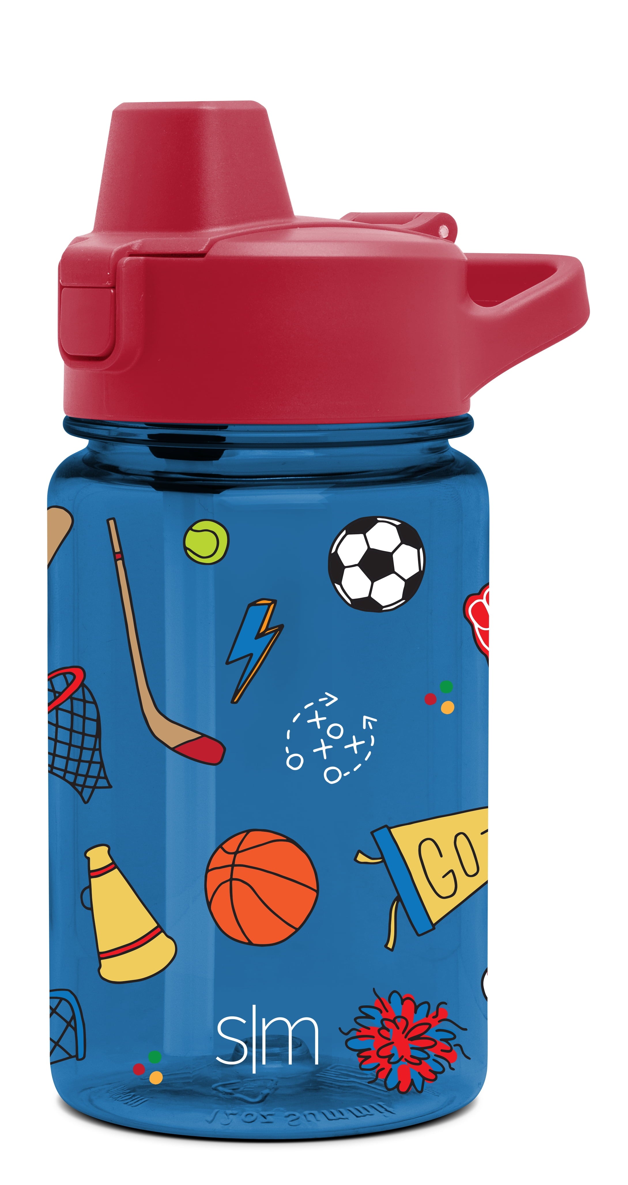 Simple Modern 12 fl oz Reusable Tritan Summit Water Bottle with Silicone Straw Lid | Birthday Cake CKAU