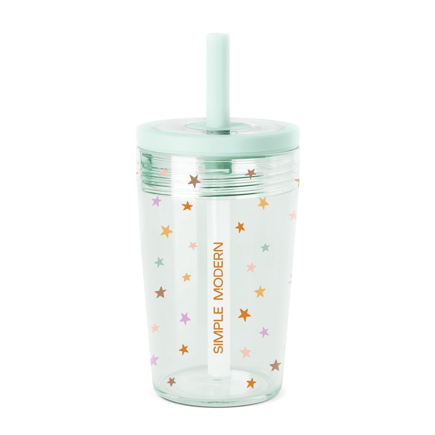 Simple Modern 12 fl oz Tritan Plastic Junior Tumbler with Silicone Straw Lid for Toddlers | Stars FVAU
