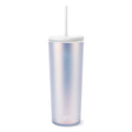 Simple Modern 24 fl oz Double Wall Plastic Classic Tumbler with Straw|Opalescent VADS