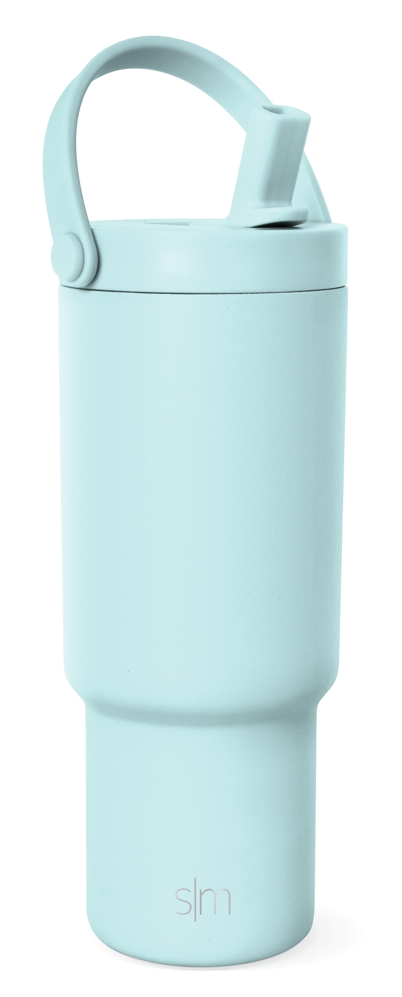 Simple Modern 24 fl oz Insulated Stainless Steel Trek Pivot Tumbler with Straw Lid and Top Handle|Seaside Blue RXQR