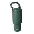 Simple Modern 30 fl oz Insulated Stainless Steel Trek Pivot Tumbler with Straw Lid and Top Handle|Forest 2GOM