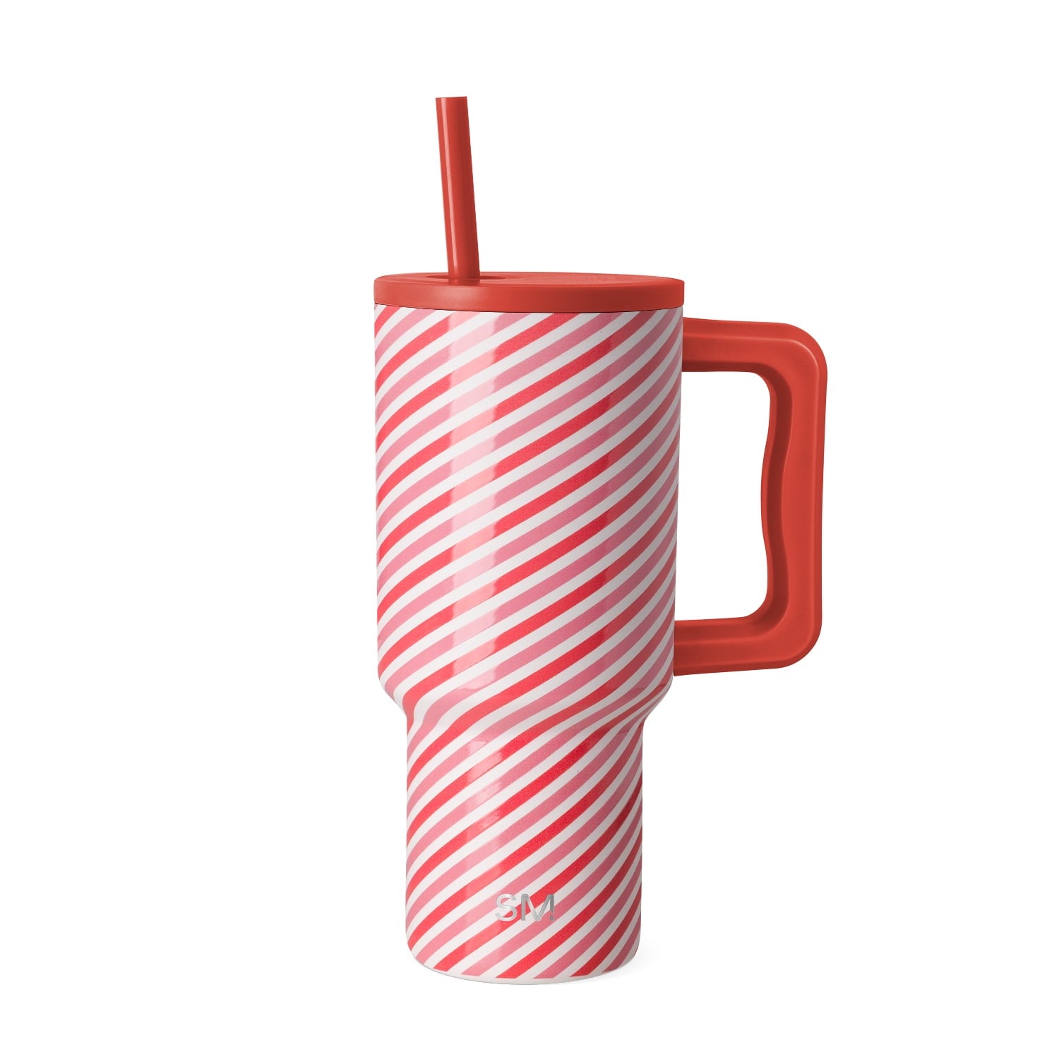 Simple Modern 30 fl oz Insulated Stainless Steel Trek Tumbler with Straw Lid | Seaglass Sage and Cream Checkmate 23VN