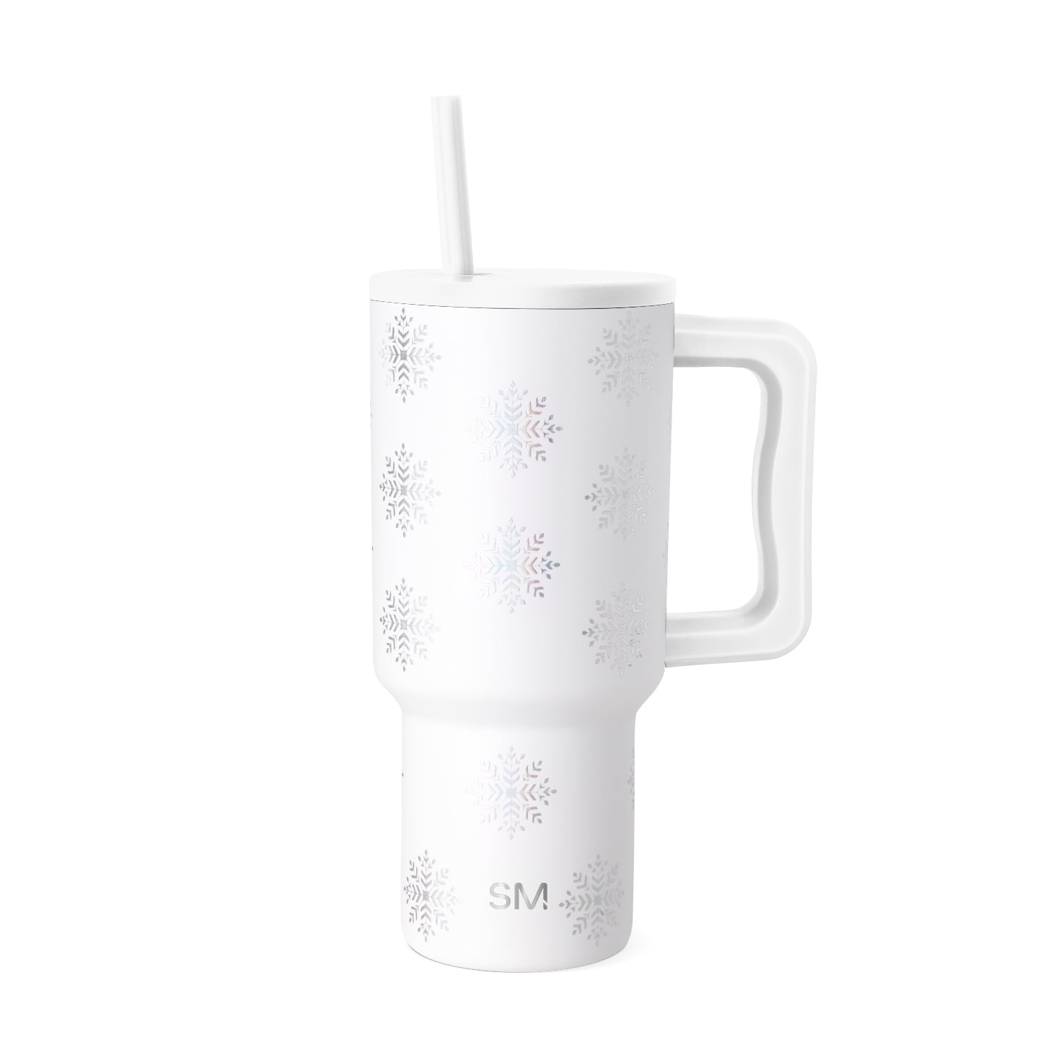 Simple Modern 30 fl oz Insulated Stainless Steel Trek Tumbler with Straw Lid | Seaglass Sage and Cream Checkmate 23VN