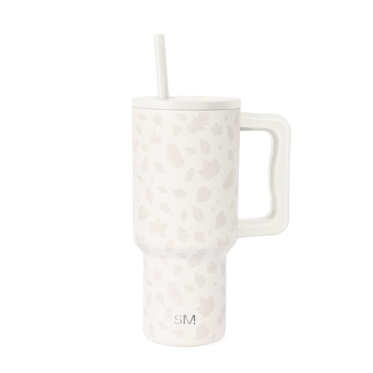 Simple Modern 30 fl oz Insulated Stainless Steel Trek Tumbler with Straw Lid | Seaglass Sage and Cream Checkmate 23VN