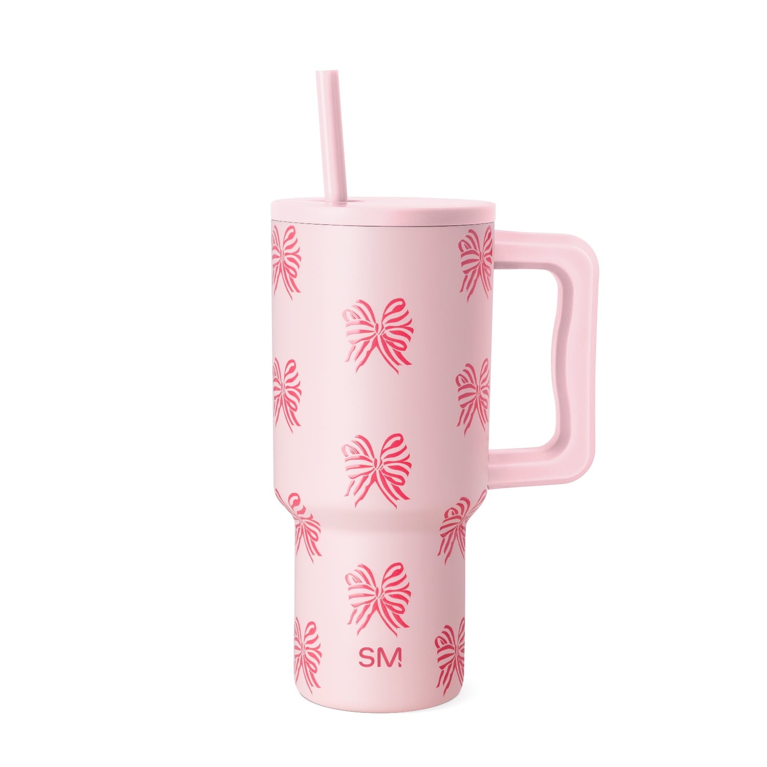 Simple Modern 30 fl oz Insulated Stainless Steel Trek Tumbler with Straw Lid | Seaglass Sage and Cream Checkmate 23VN