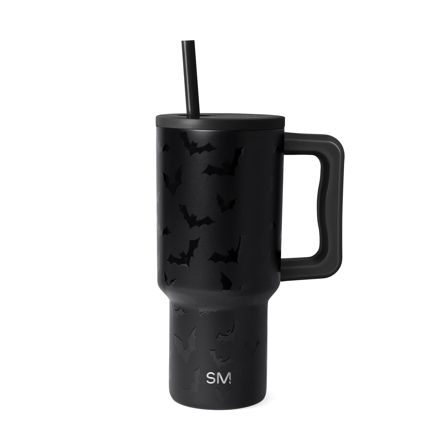 Simple Modern 30 fl oz Insulated Stainless Steel Trek Tumbler with Straw Lid | Seaglass Sage and Cream Checkmate 23VN