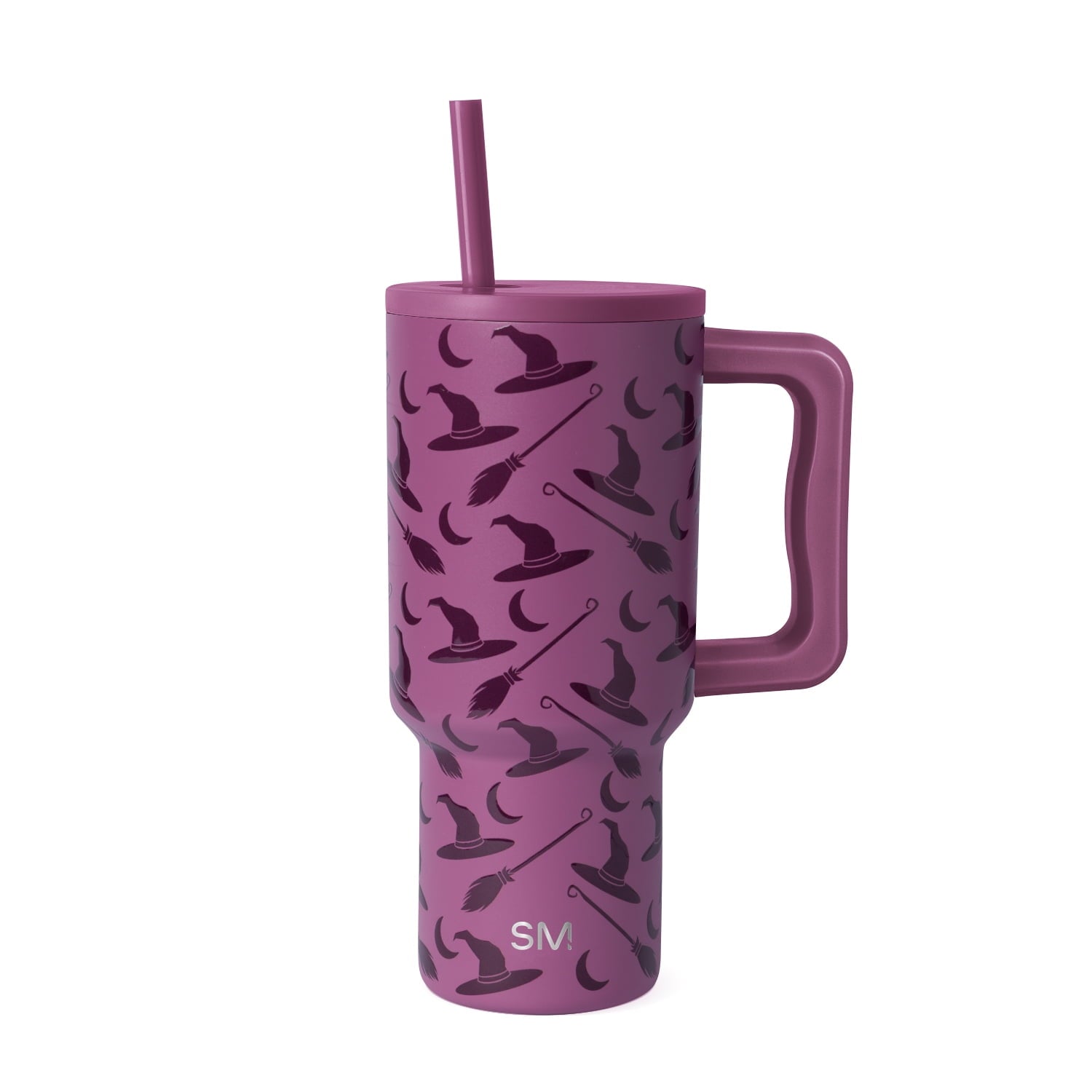 Simple Modern 30 fl oz Insulated Stainless Steel Trek Tumbler with Straw Lid | Seaglass Sage and Cream Checkmate 23VN