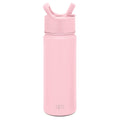 Simple Modern Kids Water Bottle with Straw Lid Vacuum Insulated Stainless Steel Metal Thermos Bottles | Reusable Leak Proof BPA-Free Flask for School | Summit Collection | 18oz, Blush -Blush KOTA