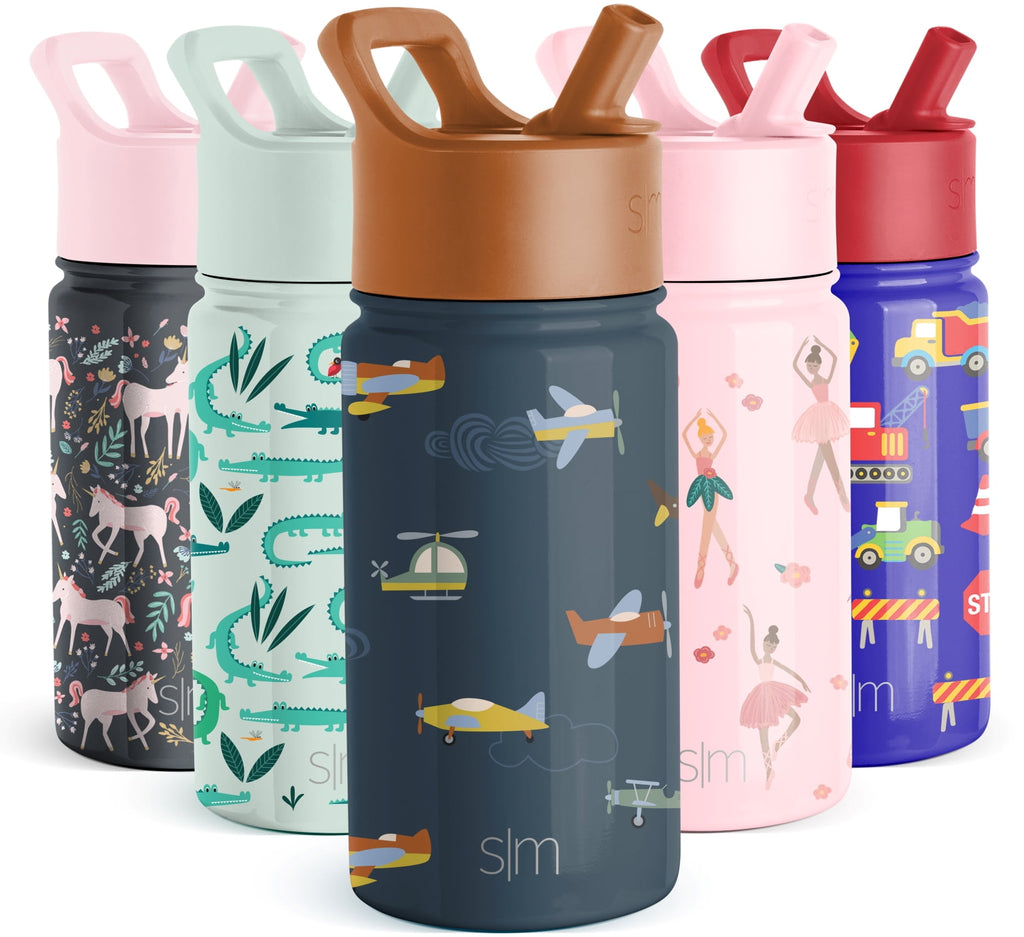 Simple Modern Summit Water Bottle Straw Lid Vacuum Insulated Stainless Steel Bottle | 14 fl oz TPC7