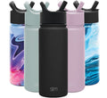 Simple Modern Summit Water Bottle Straw Lid Vacuum Insulated Stainless Steel Bottle | 18 fl oz ZTFS