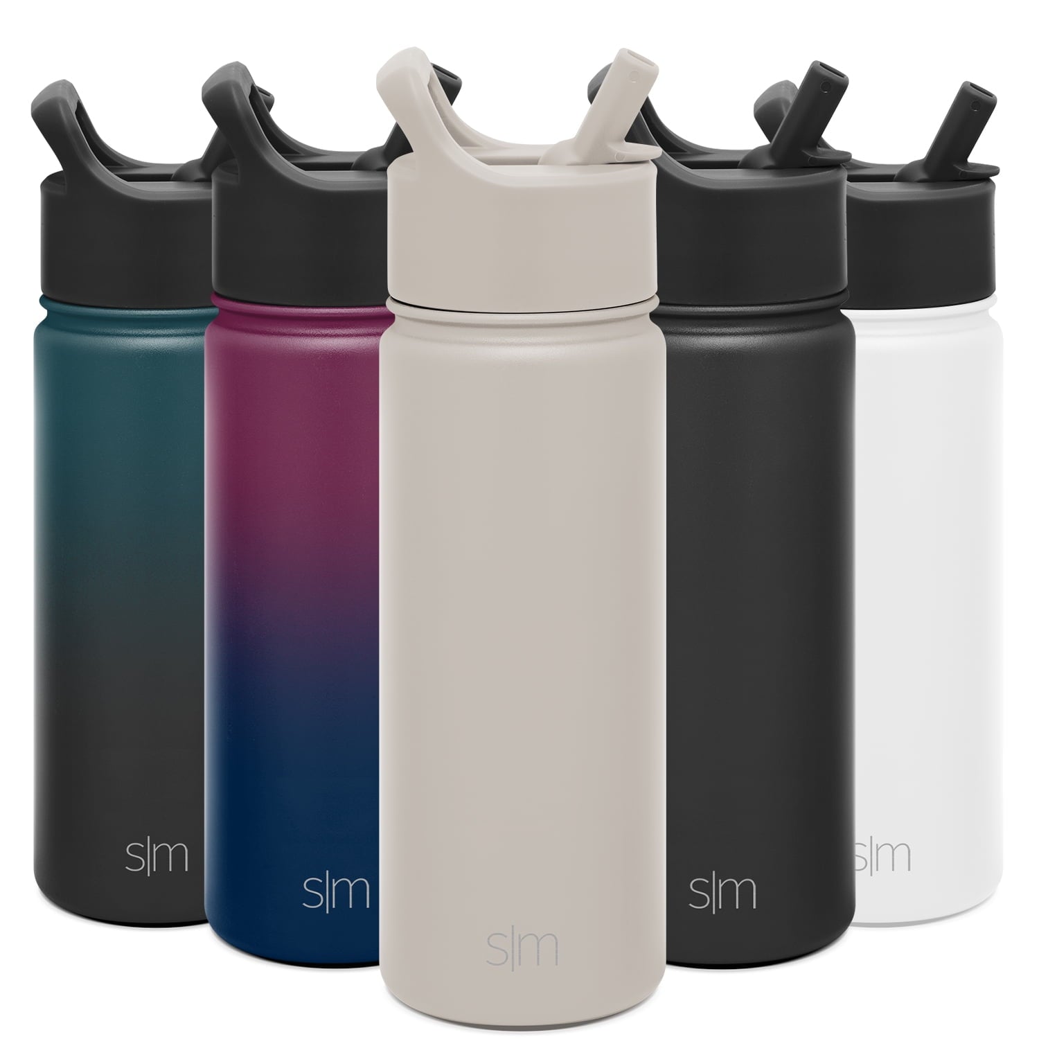 Simple Modern Summit Water Bottle Straw Lid Vacuum Insulated Stainless Steel Bottle | 18 fl oz JUWD