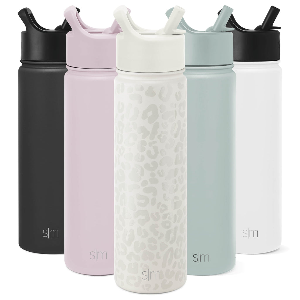 Simple Modern Summit Water Bottle Straw Lid Vacuum Insulated Stainless Steel Bottle | 22 fl oz QW5J