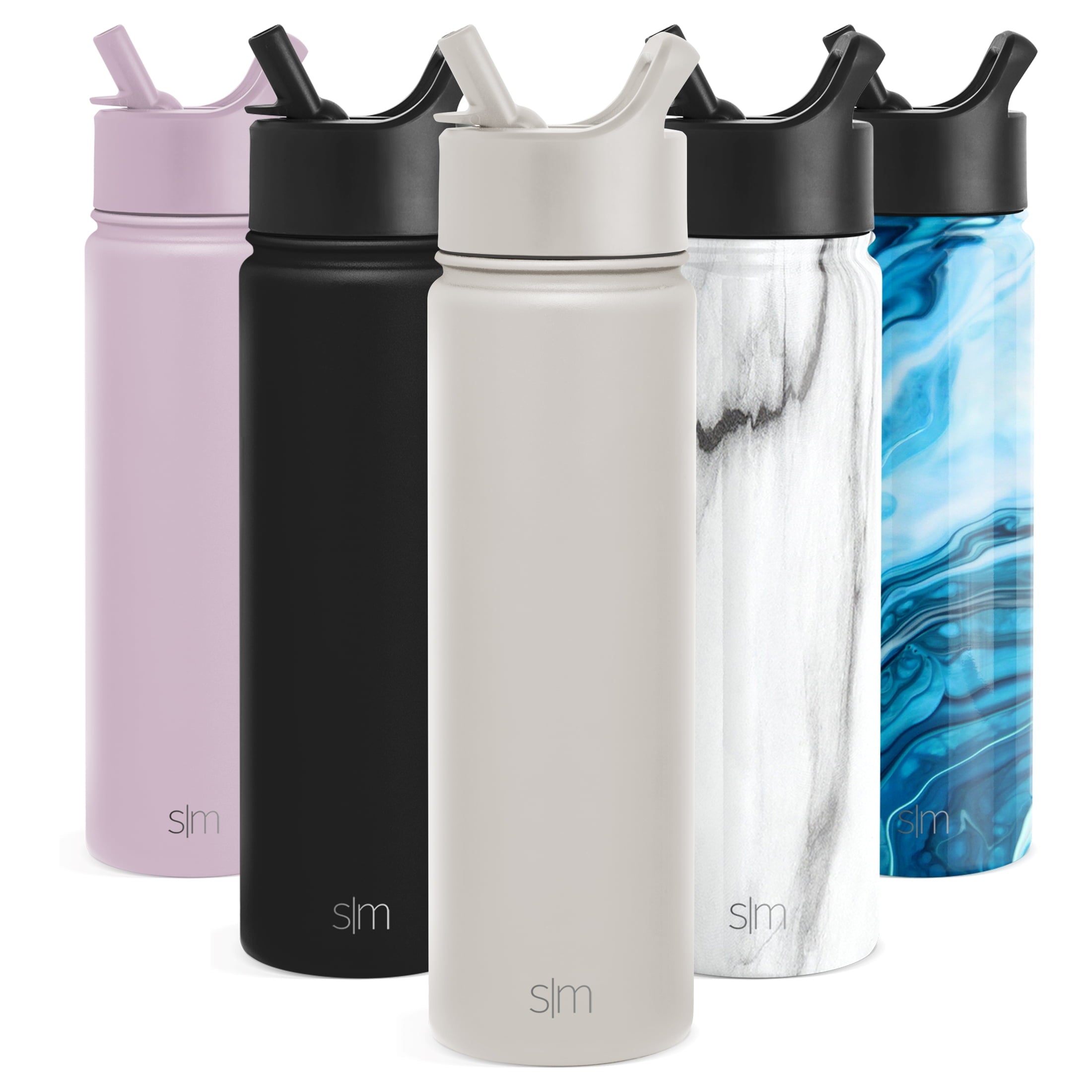 Simple Modern Summit Water Bottle Straw Lid Vacuum Insulated Stainless Steel Bottle | 22 fl oz QW5J
