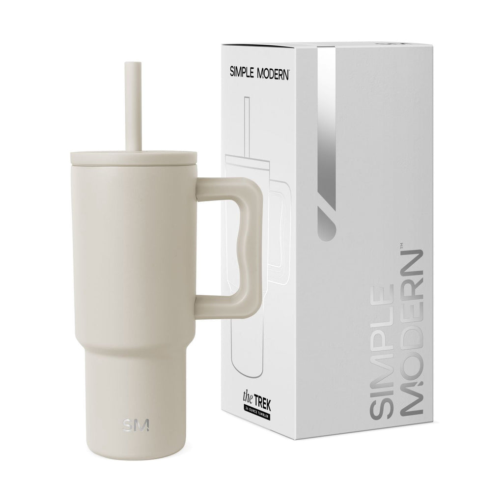 Simple Modern 24oz Trek Tumbler with handle and Silicone Straw Lid | Asteroid CWZX