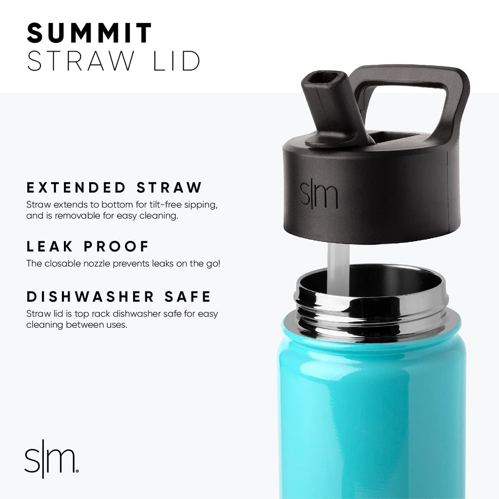 Simple Modern CoComelon Kids Water Bottle with Straw Lid | Insulated Stainless Steel Reusable Tumbler for Toddlers, Girls | Summit Collection | 14oz, CoComelon Pink Melon 68PM