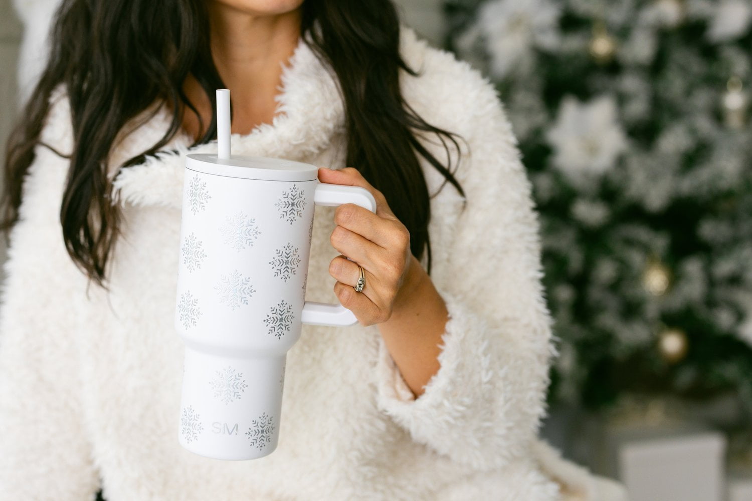 Simple Modern 30 fl oz Insulated Stainless Steel Trek Tumbler with Straw Lid | Seaglass Sage and Cream Checkmate 23VN
